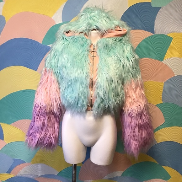 Dolls Kill Jackets & Blazers - Rave Club EXX Dollskill festival jacket size S